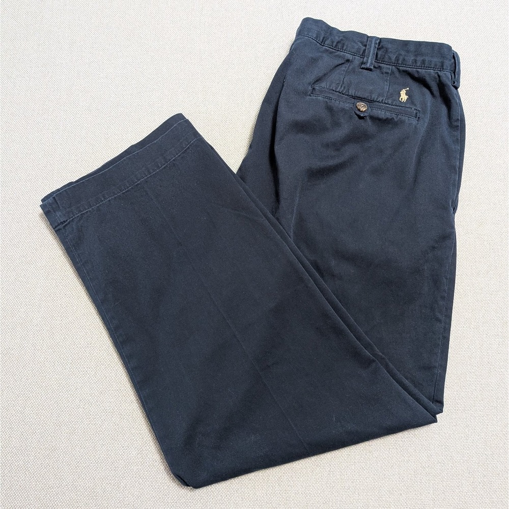 Polo Ralph Lauren Men's Navy 40x30 Classic Fit Cotton Chino Pants Pony